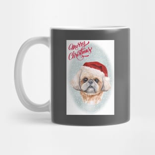 Shih Tzu Merry Christmas Santa Dog Mug